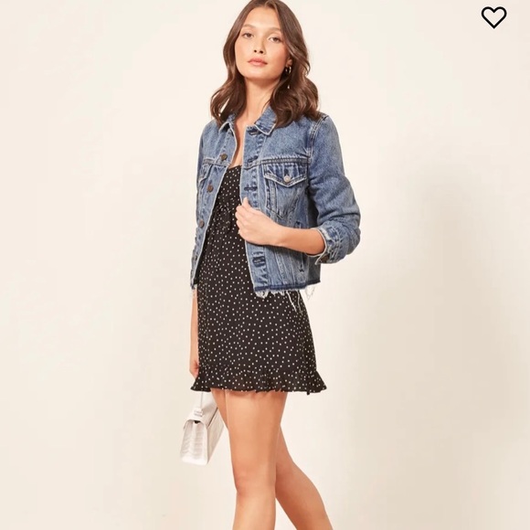 Reformation Denim Jacket Size M - Picture 1 of 8